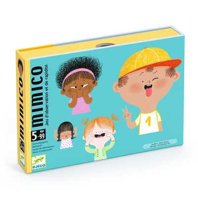 MIMICO gioco da tavolo di osservazione e rapidità DJECO con le carte DJ05067 età 5+