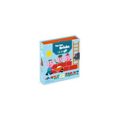 TOC TOC BRICKS gioco da tavolo CON I DADI i tre porcellini DJECO DJ00839 età 3+