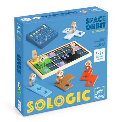 SOLOGIC gioco da tavolo SPACE ORBIT con 60 sfide DJECO DJ00817 età 6+