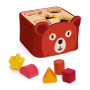 SOFTISHAPE morbido GIOCO DI INCASTRI in legno DJECO orso rosso DJ06492 età 12 mesi +