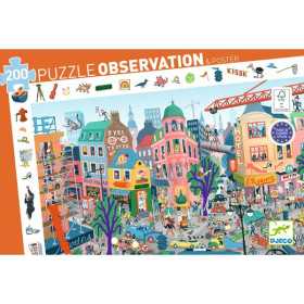 PUZZLE observation LA CITTA' the city 200 PEZZI djeco DJ07515 età 6+
