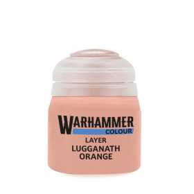 LUGGANATH ORANGE colore LAYER Warhammer 12ML acrilico SALMONE opaco GAMES WORKSHOP età 12+