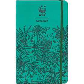 AGENDA 2027 panini WWF settimanale WEEK green VERDE cm 13x21