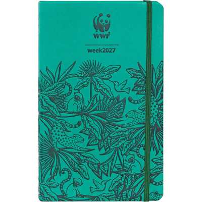 AGENDA 2027 panini WWF settimanale WEEK green VERDE cm 13x21