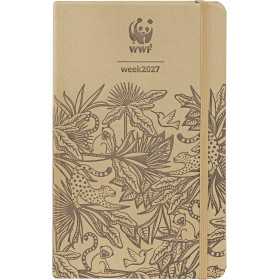 AGENDA 2027 panini WWF settimanale WEEK brown MARRONE cm 13x21