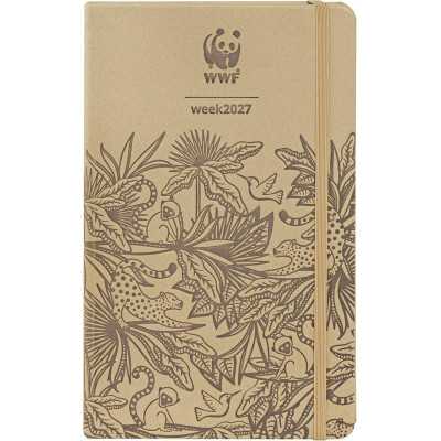 AGENDA 2027 panini WWF settimanale WEEK brown MARRONE cm 13x21