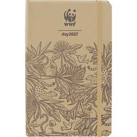 AGENDA 2027 panini WWF giornaliera DAY brown MARRONE cm 13x21