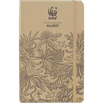 AGENDA 2027 panini WWF giornaliera DAY brown MARRONE cm 13x21