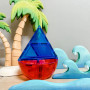 DOME SET costruzioni magnetiche TILETEK in plastica trasparente 18 PEZZI tridimensionale 3D KIT età 3+