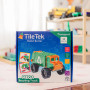 MEGA RECYCLING TRUCK costruzioni magnetiche TILETEK plastica trasparente 14 PEZZI tridimensionale TRANSPORT SET età 3+
