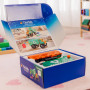 MEGA RECYCLING TRUCK costruzioni magnetiche TILETEK plastica trasparente 14 PEZZI tridimensionale TRANSPORT SET età 3+