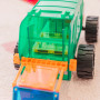 MEGA RECYCLING TRUCK costruzioni magnetiche TILETEK plastica trasparente 14 PEZZI tridimensionale TRANSPORT SET età 3+