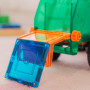 MEGA RECYCLING TRUCK costruzioni magnetiche TILETEK plastica trasparente 14 PEZZI tridimensionale TRANSPORT SET età 3+