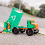 MEGA RECYCLING TRUCK costruzioni magnetiche TILETEK plastica trasparente 14 PEZZI tridimensionale TRANSPORT SET età 3+