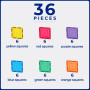 SQUARE TILES costruzioni magnetiche TILETEK plastica trasparente 36 PEZZI tridimensionale EXPANSION PACK età 3+
