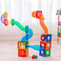 BALL RUN SET costruzioni magnetiche TILETEK plastica trasparente 95 PEZZI tridimensionale KIT 3D età 3+
