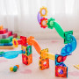 BALL RUN SET costruzioni magnetiche TILETEK plastica trasparente 95 PEZZI tridimensionale KIT 3D età 3+