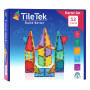 STARTER SET costruzioni magnetiche TILETEK in plastica 32 PEZZI tridimensionale 3D KIT età 3+