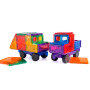CAR PACK costruzioni magnetiche TILETEK in plastica 28 PEZZI tridimensionale TRANSPORT età 3+