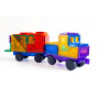 CAR PACK costruzioni magnetiche TILETEK in plastica 28 PEZZI tridimensionale TRANSPORT età 3+