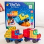 CAR PACK costruzioni magnetiche TILETEK in plastica 28 PEZZI tridimensionale TRANSPORT età 3+