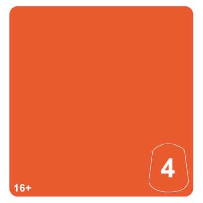 CHOTEC ORANGE 4 colore WARHAMMER TONE PRO paint BOCCETTA DA 12 ML età 16+