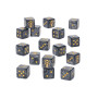ADEPTUS CUSTODES dice SET DI 16 DADI games workshop WARHAMMER 40K età 12+