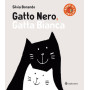 GATTO NERO GATTA BIANCA silvia borando LIBRO cartonato per bambini MINIBOMBO età 1+