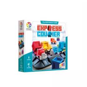 EXPRESS COURIER gioco di logica EDUCATIVO con 80 sfide SMART GAMES solitario PUZZLE GAME età 9+