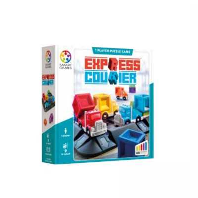 EXPRESS COURIER gioco di logica EDUCATIVO con 80 sfide SMART GAMES solitario PUZZLE GAME età 9+