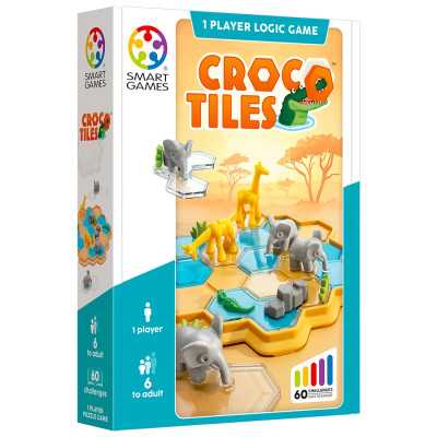 CROCO TILES gioco di logica EDUCATIVO con 60 sfide SMART GAMES solitario LOGIC GAME età 6+