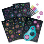 SPIRALI DI STELLE kit artistico NEBULOUS STARS con pagine nere DA COLORARE età 7+