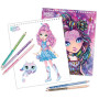 ALBUM DA DISEGNO set creativo NEBULOUS STARS kit artistico CRISTALIA E AGATHA età 7+