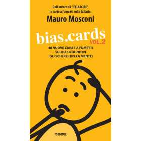 BIAS CARDS VOL 2 gioco di carte A FUMETTI sulle fallacie COGNITIVE psycomix MAURO MOSCONI