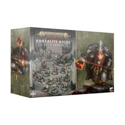 KHAZALITE HOLDS set d'armata delle rocche ARMY SET warhammer AGE OF SIGMAR games workshop IN ITALIANO età 12+