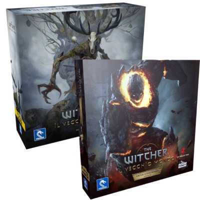 THE WITCHER il vecchio mondo BUNDLE gioco base + espansione CACCIA LEGGENDARIA edizione deluxe IN ITALIANO età 14+