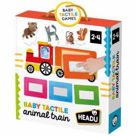 BABY TACTILE ANIMAL TRAIN gioco sensoriale HEADU per bambini IN ITALIANO età 2+