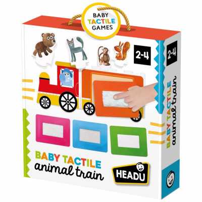 BABY TACTILE ANIMAL TRAIN gioco sensoriale HEADU per bambini IN ITALIANO età 2+