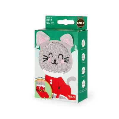 CALZINI antiscivolo CALZE animali GATTO NATALE adulti LEGAMI adult IT'S A MATCH