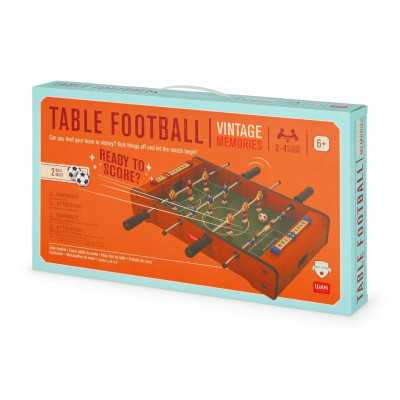 TABLE FOOTBALL vintage memories LEGAMI gioco CLASSICO portatile CALCIO BALILLA DA TAVOLO età 6+