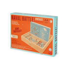 BATTAGLIA NAVALE IN LEGNO vintage memories LEGAMI gioco CLASSICO portatile NAVAL BATTLE età 6+
