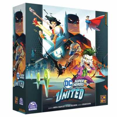 DC SUPER HEROES UNITED gioco da tavolo DI MINIATURE asmodee IN ITALIANO età 10+