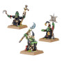 NIGHT GOBLIN SHAMANS set di 3 miniature ORC & GOBLIN TRIBES warhammer THE OLD WORLD età 12+
