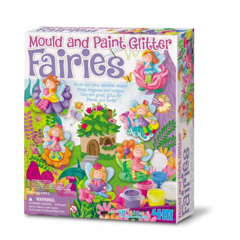 Solo - 4M Modella E Dipingi Simpatici Animali – Kit Creativo Set Gesso Per Creare Magnet