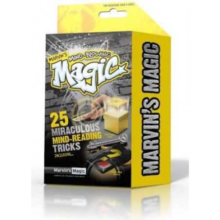 Marvin's Magic MIND-BLOWING TRICKS set kit 25 TRUCCHI MAGICI magia LETTURA MENTE giallo ILLUSIONISTA età 8+