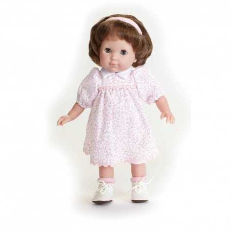 BAMBOLA con vestito a FIORI ROSA Carla BEBE' 36 cm BERENGUER Boutique DOLL bambolotto MADE IN SPAIN età 3+