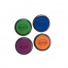 STAMPOMINOS stampo colors CARNEVALE set di 4 tamponi colorati VERDE VIOLA ROSA ARANCIONE Aladine TAMPONE 3+