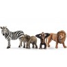 STARTER SET Safari WILD LIFE Schleich KIT gioco 42387 miniature in resina ANIMALI età 3+