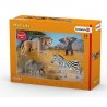 STARTER SET Safari WILD LIFE Schleich KIT gioco 42387 miniature in resina ANIMALI età 3+