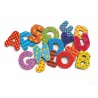 LETTERE MAGNETICHE 38 pezzi GRANDI Djeco IN LEGNO colorate DJ03100 educativo GIOCO età 3+